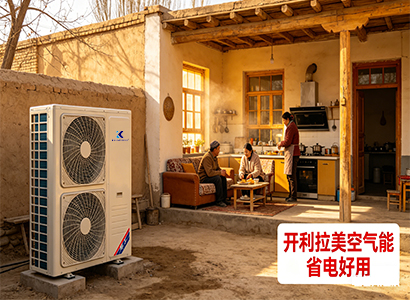 新疆农村自建房过冬封神！开利拉美空气能，暖到穿薄衣还巨省电 